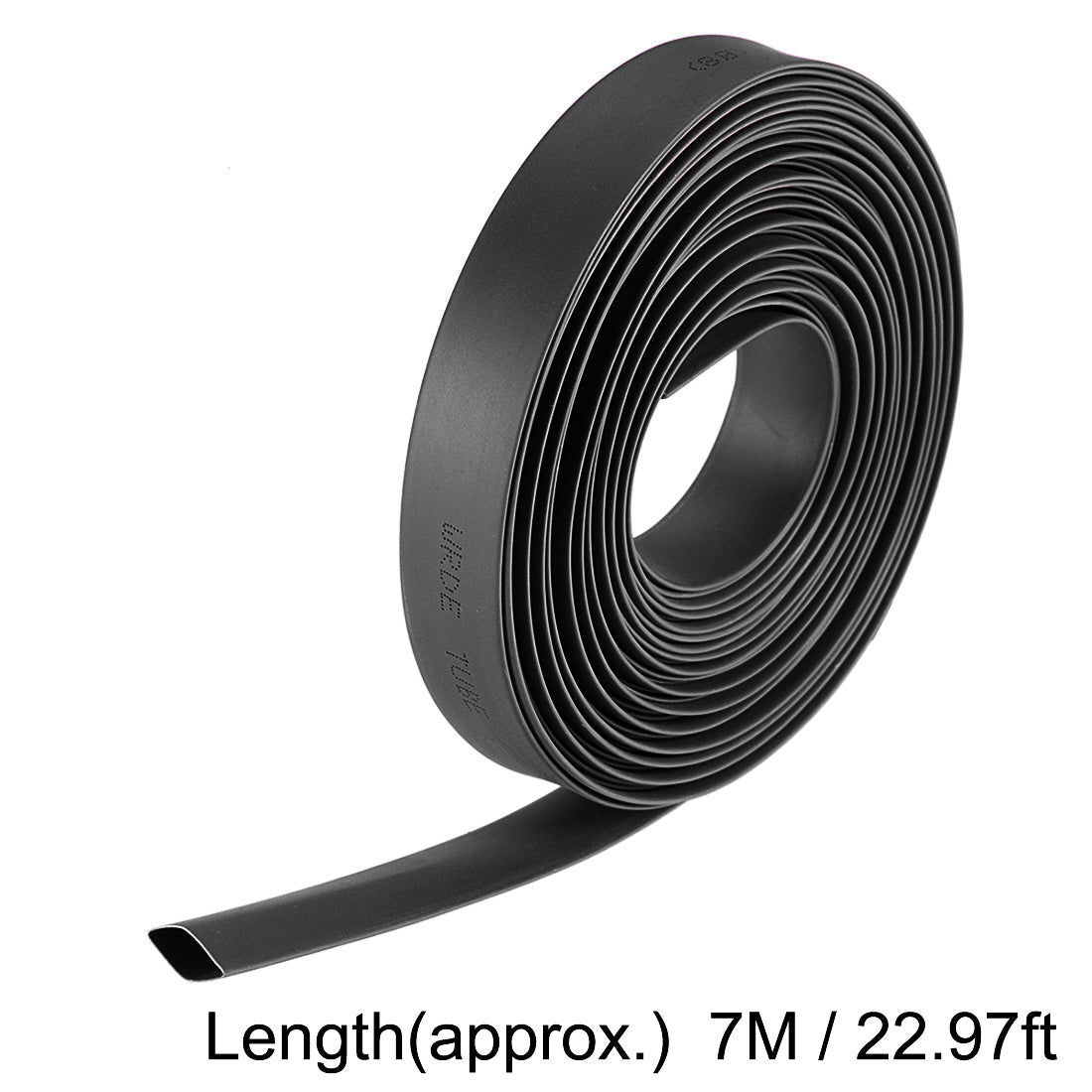 uxcell Uxcell Heat Shrink Tubing, 5/16"(8mm) Dia 13.7mm Flat Width 2:1 rate 7m - Black