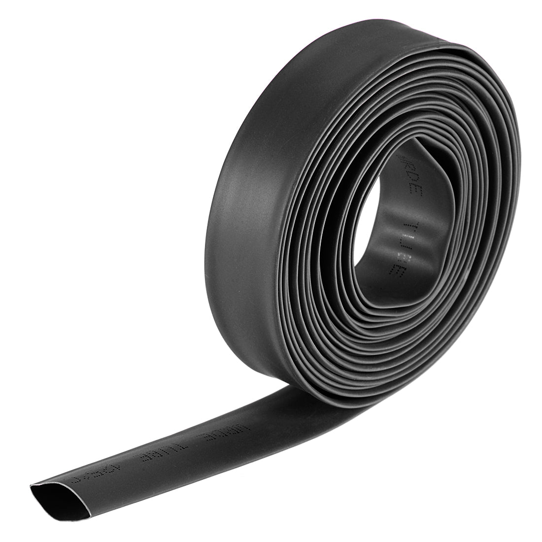 uxcell Uxcell Heat Shrink Tubing, 3/8"(10mm) Dia 17mm Flat Width 2:1 rate 10ft - Black