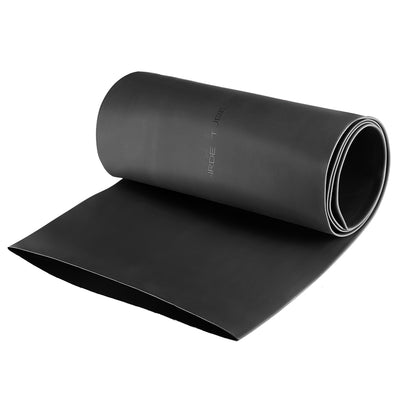 uxcell Uxcell Heat Shrink Tubing, 120mm Dia 191mm Flat Width 2:1 Rate 1m - Black