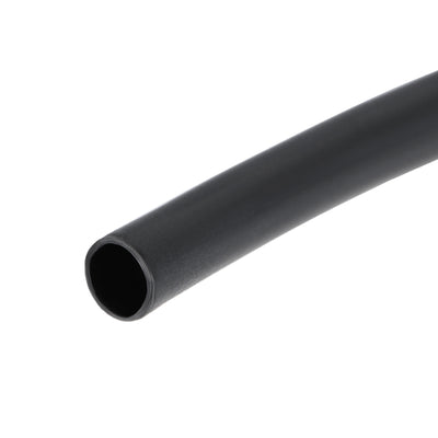 Harfington Uxcell Heat Shrink Tubing, 1/8"(3mm) Dia 7.4mm Flat Width 3:1 Ratio 1m - Black