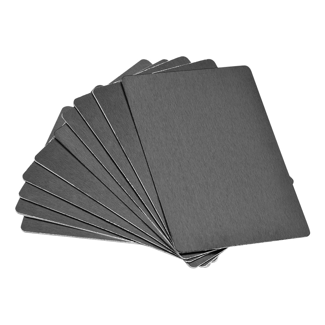 uxcell Uxcell Blank Metal Card, Anodized Aluminum Plate for DIY Laser Printing