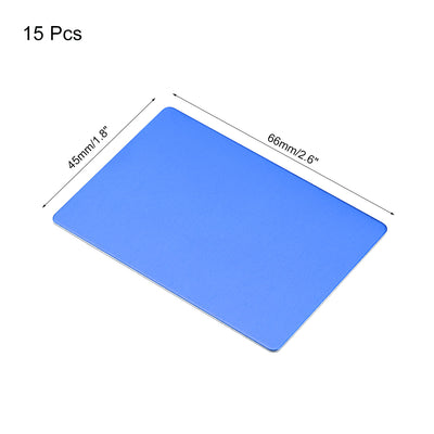 Harfington Uxcell Blank Metal Card, Anodized Aluminum Plate for DIY Laser Printing
