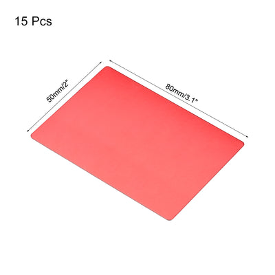 Harfington Uxcell Blank Metal Card, Anodized Aluminum Plates for DIY Laser Printing