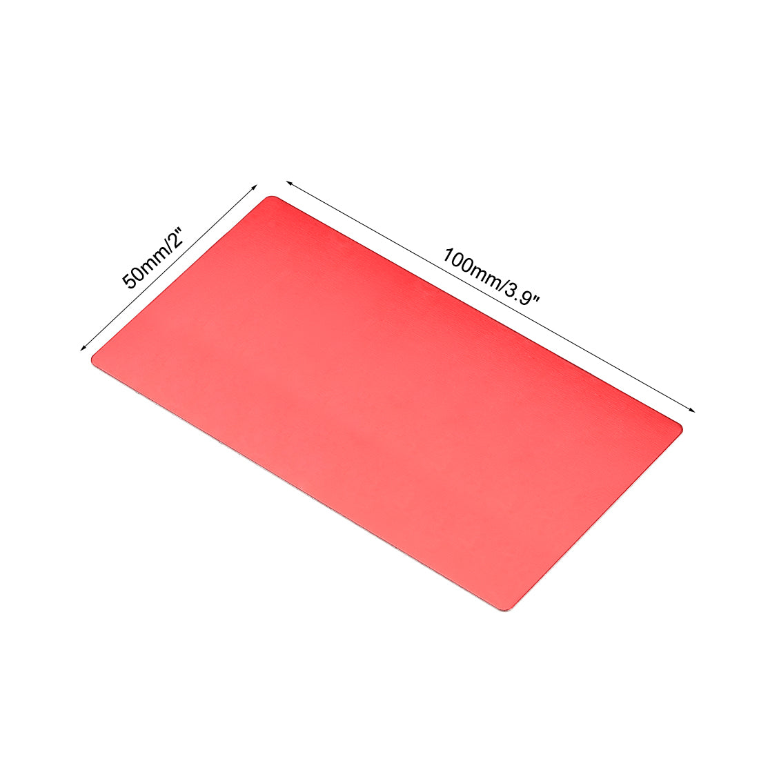 uxcell Uxcell Blank Metal Card Anodized Aluminum Plate for DIY Laser Printing