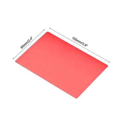 Harfington Uxcell Blank Metal Card Anodized Aluminum Plate for DIY Laser Printing