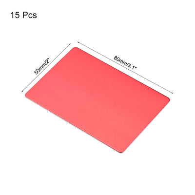 Harfington Uxcell Blank Metal Card, Anodized Aluminum Plates for DIY Laser Printing