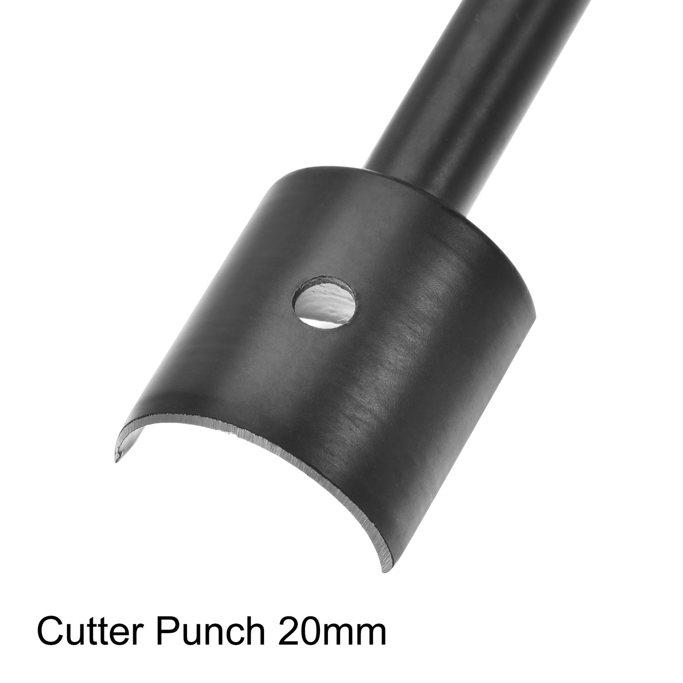 Uxcell Uxcell Half-Round Leather Cutter Punch 15mm Anti-Rust Strap End Punch Tool for DIY