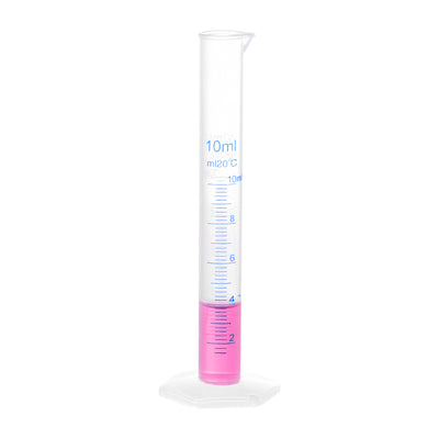 Harfington Uxcell Plastic Graduated Cylinder, 10ml Measuring Cylinder,  2-Sided Metric Marking