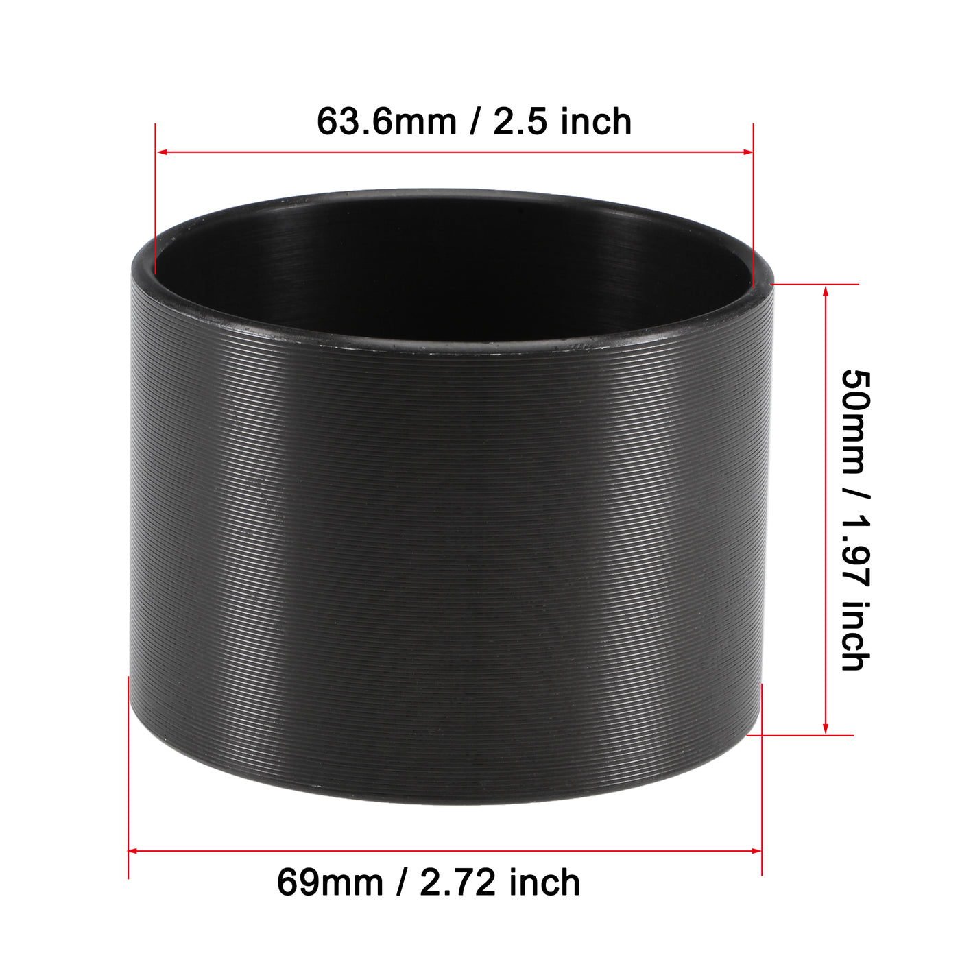 Uxcell Uxcell Piston Ring Compressor Cylinder Sleeve Steel Air Compression Replacement Part, 75mmx69.7mmx47.5mm, Dark Gray