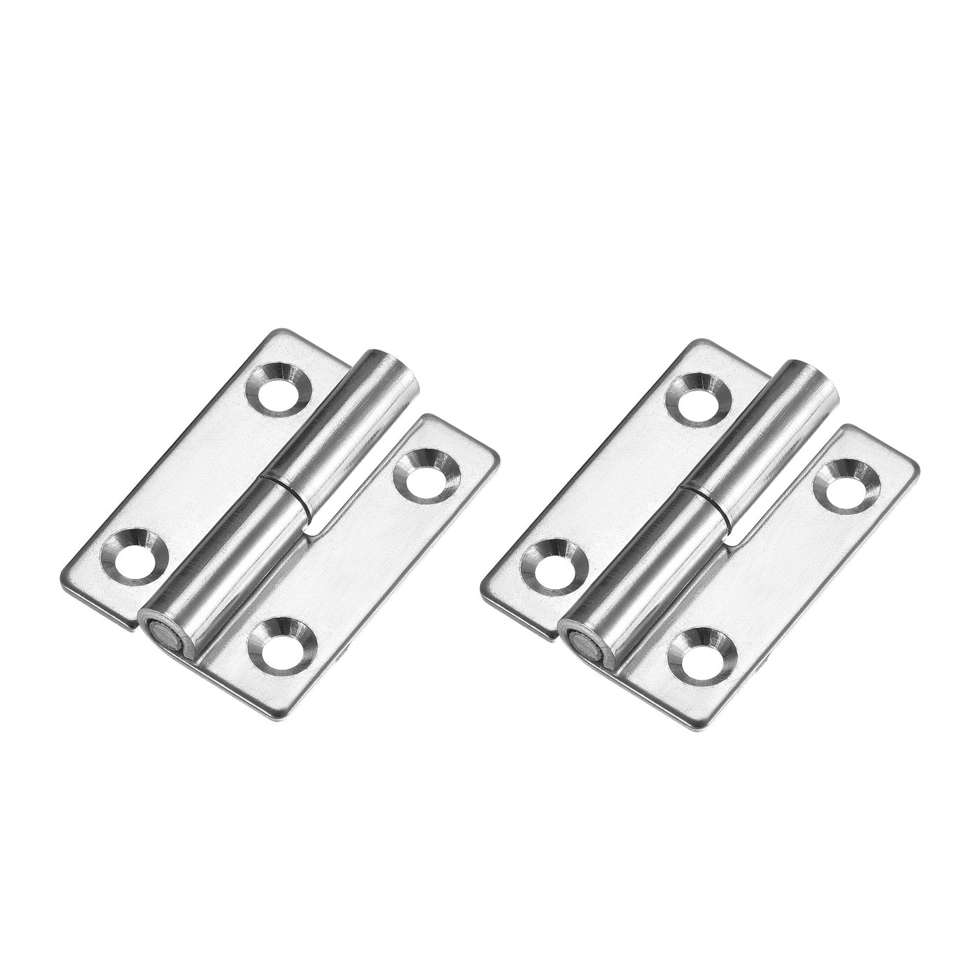 uxcell Uxcell Lift Off Hinge , Right Handedness Mini Stainless Steel Hinge Detachable Slip Joint Small Flag Hinges 50mm Long 36mm Open Width 2pcs