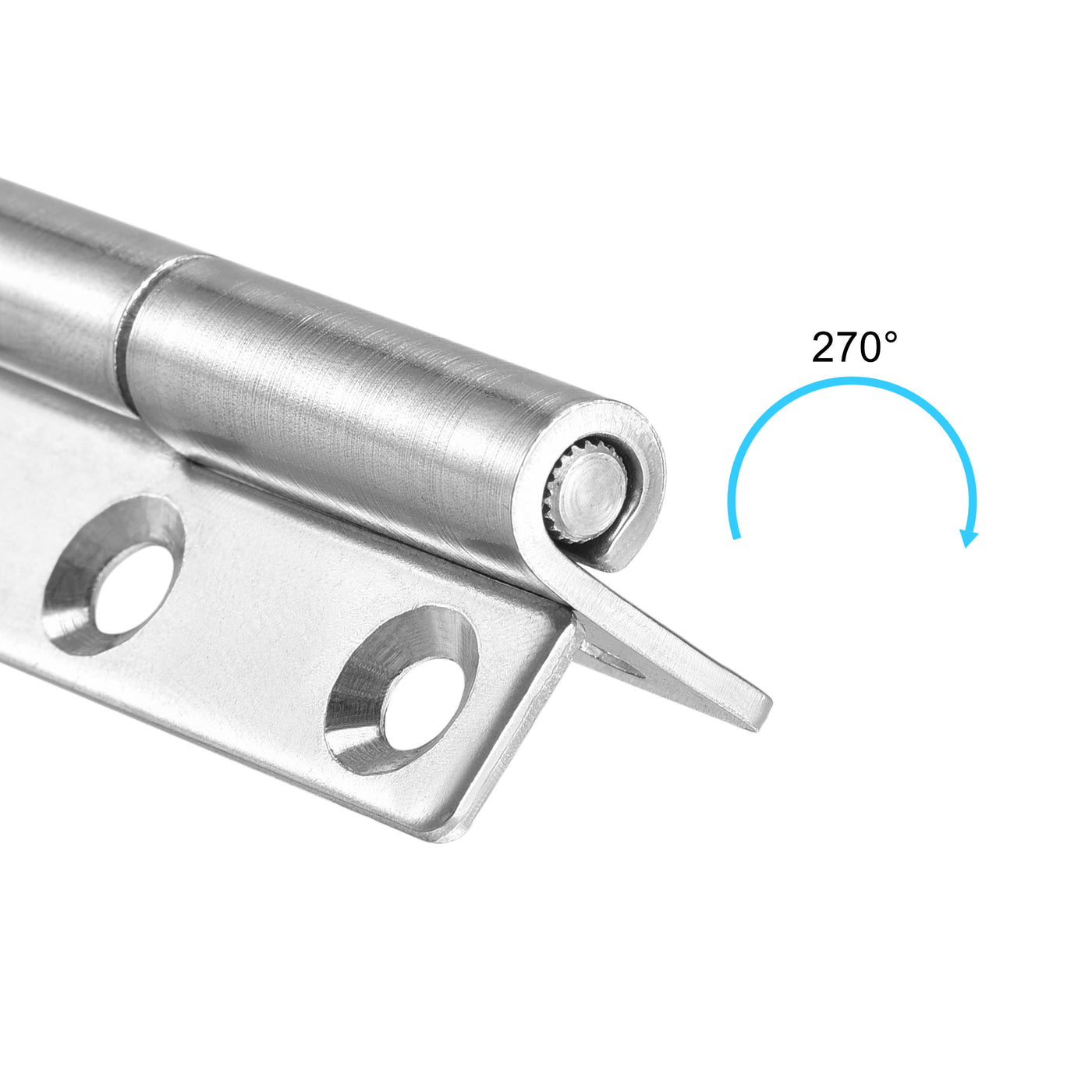 uxcell Uxcell Lift Off Hinge , Right Handedness Mini Stainless Steel Hinge Detachable Slip Joint Small Flag Hinges 64mm Long 37mm Open Width