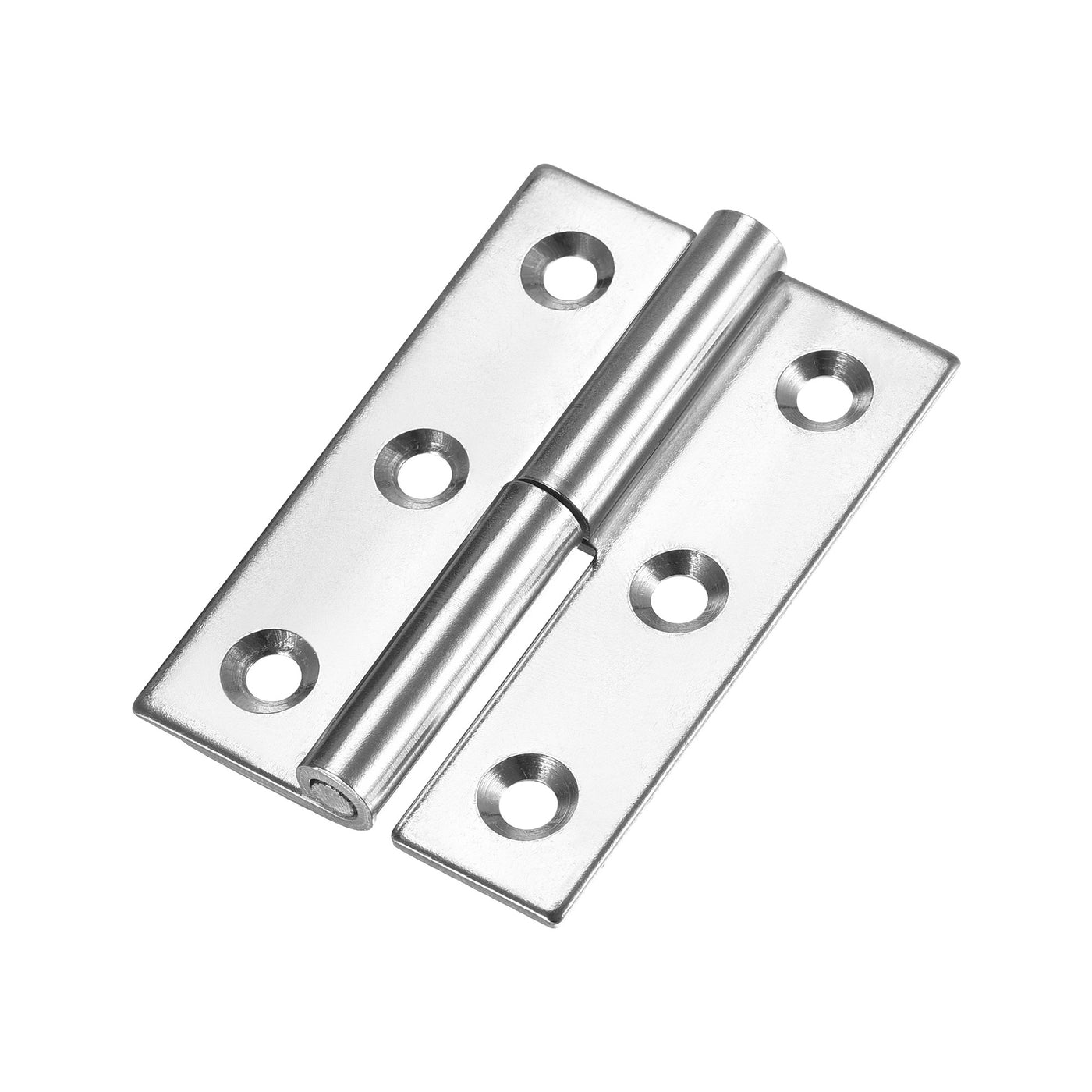 uxcell Uxcell Lift Off Hinge , Right Handedness Mini Stainless Steel Hinge Detachable Slip Joint Small Flag Hinges 75mm Long 50mm Open Width