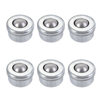 Harfington Uxcell Ball Transfer Bearing Unit 8mm 6.6Lbs Carbon Steel Drop-in Type for Transmission 6pcs