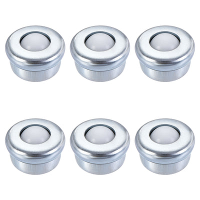 Harfington Uxcell Ball Transfer Bearing Unit 8mm 6.6Lbs Nylon Drop-in Type for Transmission 6pcs