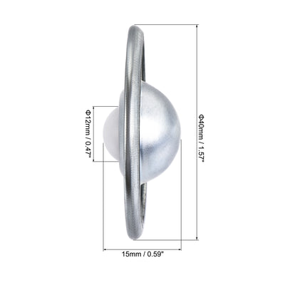 Harfington Uxcell Ball Transfer Bearing Unit mm Lbs Nylon Flange-mount Type for Transmission 6pcs