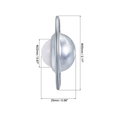 Harfington Uxcell Ball Transfer Bearing Unit mm Lbs Nylon Flange-mount Type for Transmission 6pcs