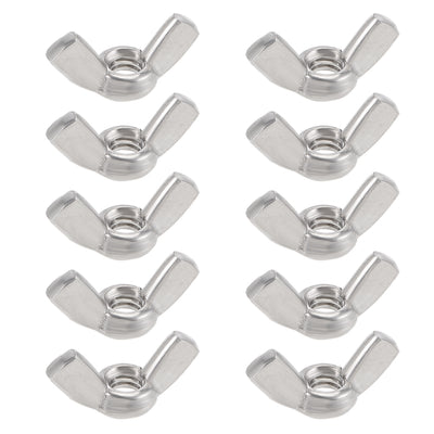 Harfington Uxcell #1/4"-20 Wing Nuts 304 Stainless Steel Shutters Butterfly Nut 10pcs