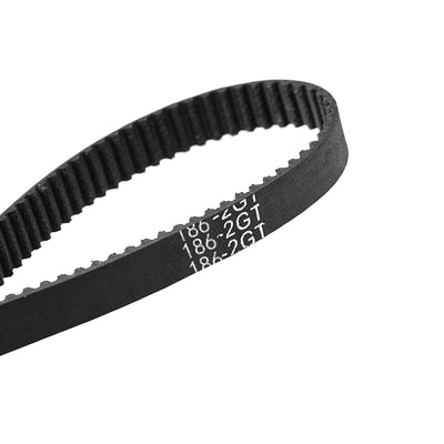 Harfington Uxcell Timing Belt 186mm Circumference 6mm Width Closed for 3D Printer