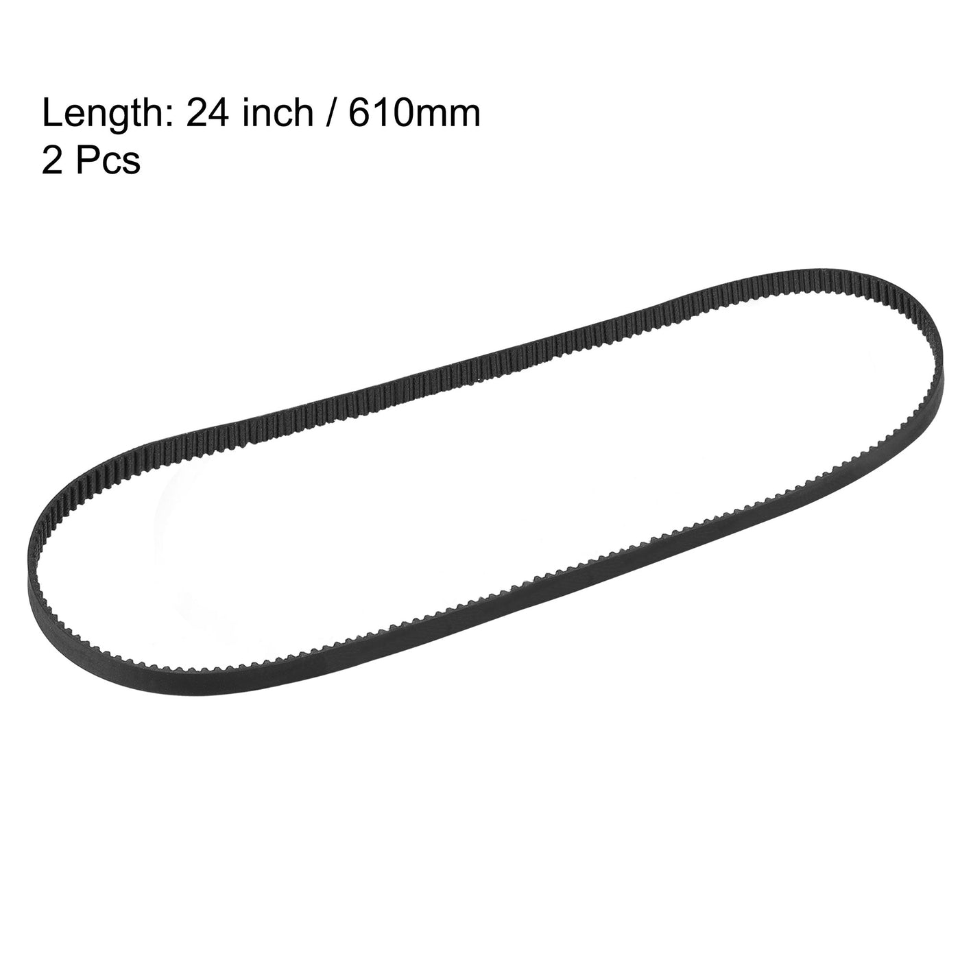 Uxcell Uxcell Timing Belt 610mm 752mm Circumference 6mm Width Closed for 3D Printer 2pcs