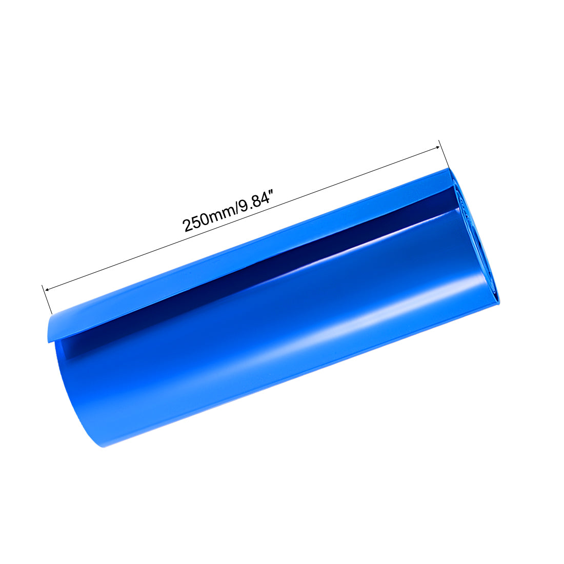 Uxcell Uxcell Battery Wrap, 240mm Width 3 Meters PVC Heat Shrink Tube Wraps Blue