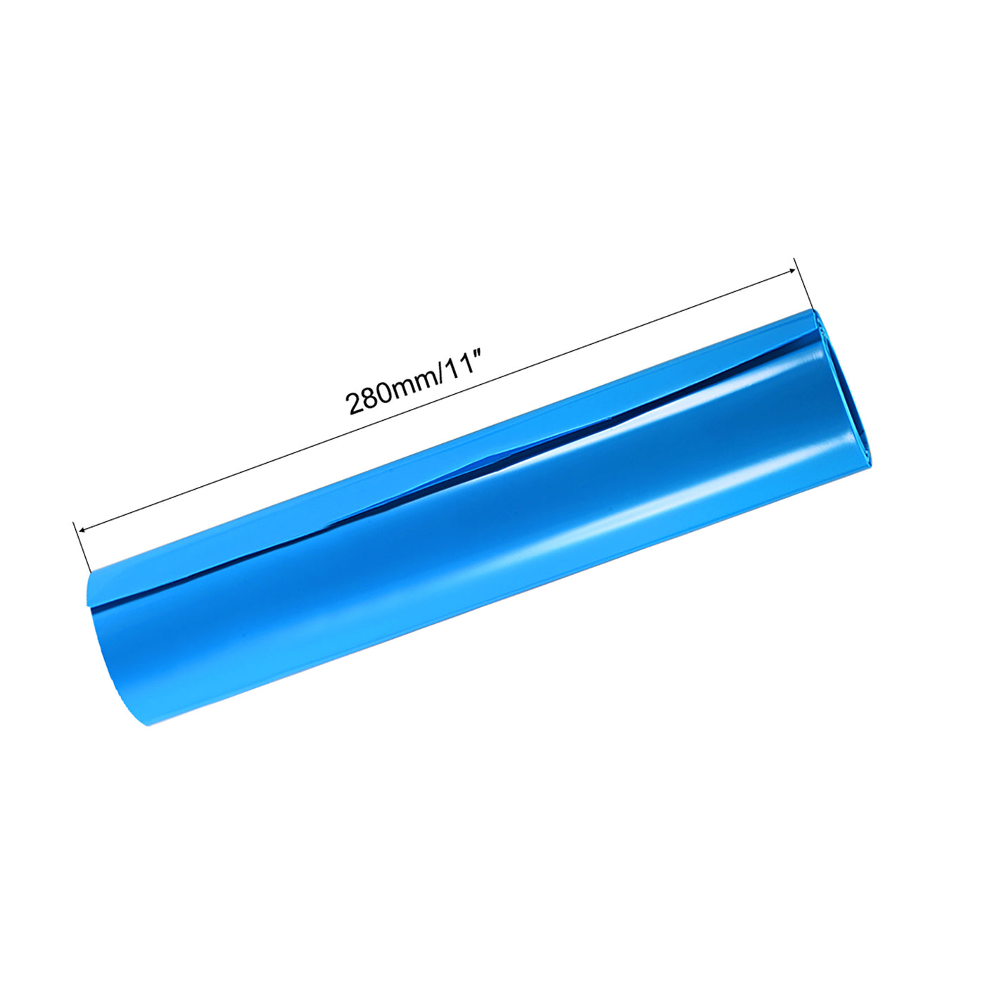 uxcell Uxcell Battery Wrap, 280mm Width 1m PVC Heat Shrink Tube Wraps Blue