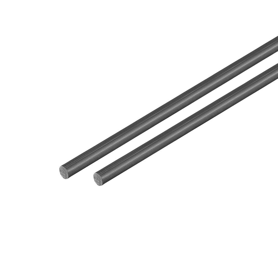 Uxcell Uxcell Carbon Fiber Rod 6mm, 500mm/19.6inch Length for RC Airplane Matte Pole, 2pcs