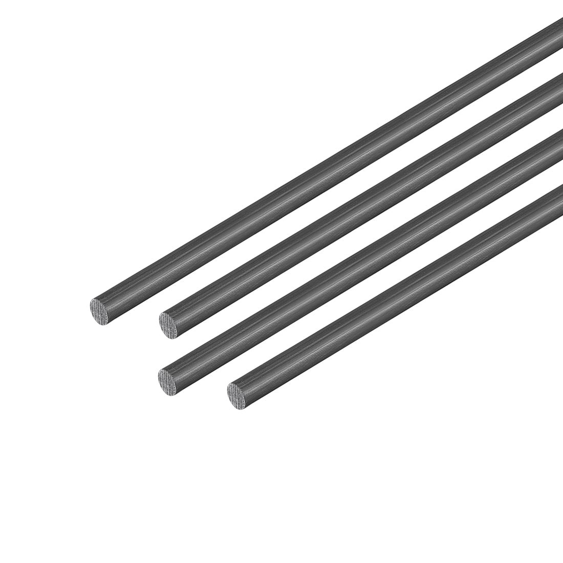 Uxcell Uxcell Carbon Fiber Rod 5mm, 500mm/19.6inch Length for RC Airplane Matte Pole, 4pcs