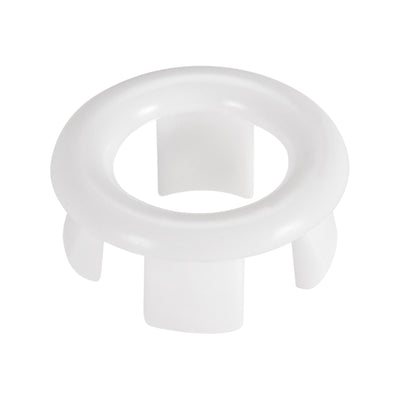 Harfington Uxcell Sink Basin Trim Overflow Cover Insert in Hole Ring Covers Caps White 6pcs
