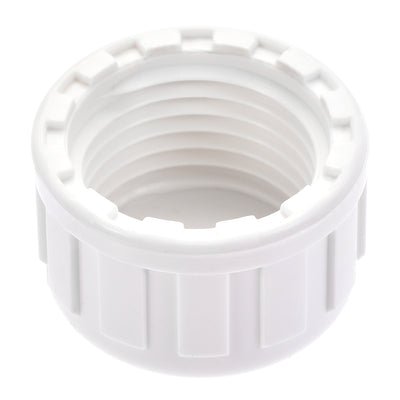 Harfington Uxcell 1/2PT Pipe Fitting Cap PVC Female Thread Hose Connector Pipes End White 20Pcs