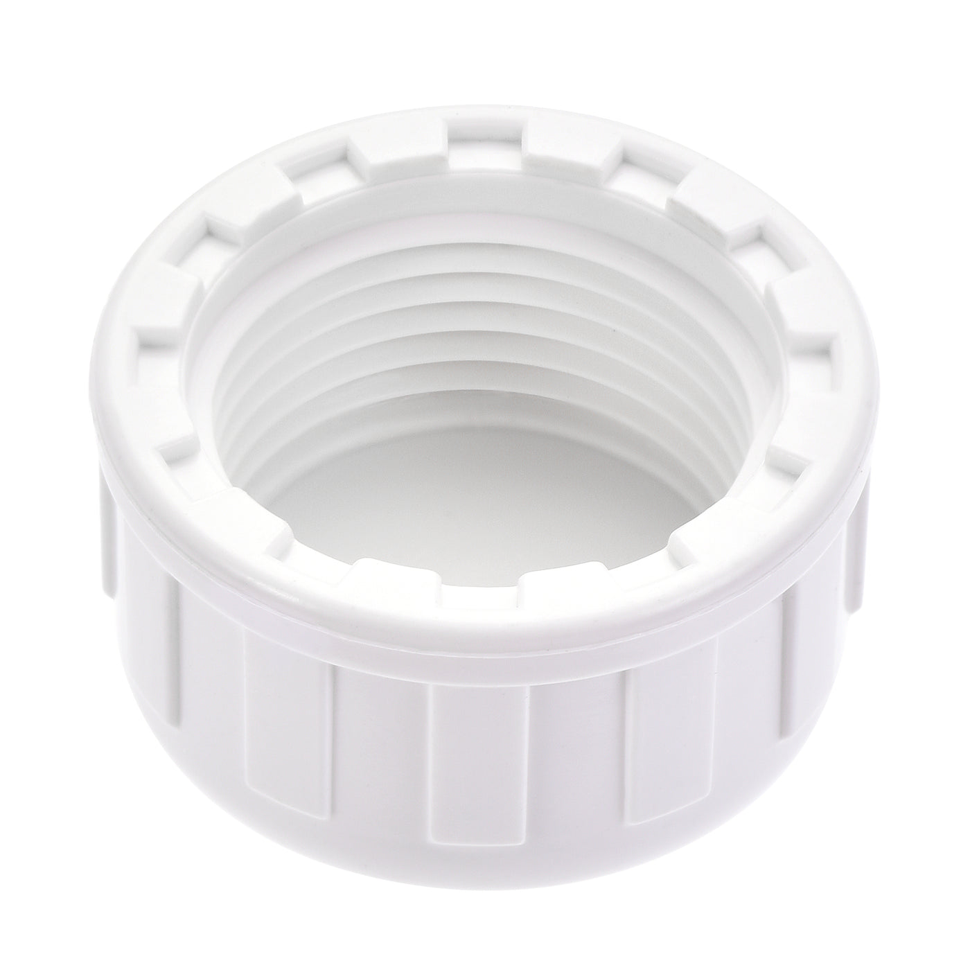 Uxcell Uxcell 1/2PT Pipe Fitting Cap PVC Female Thread Hose Connector Pipes End White 20Pcs