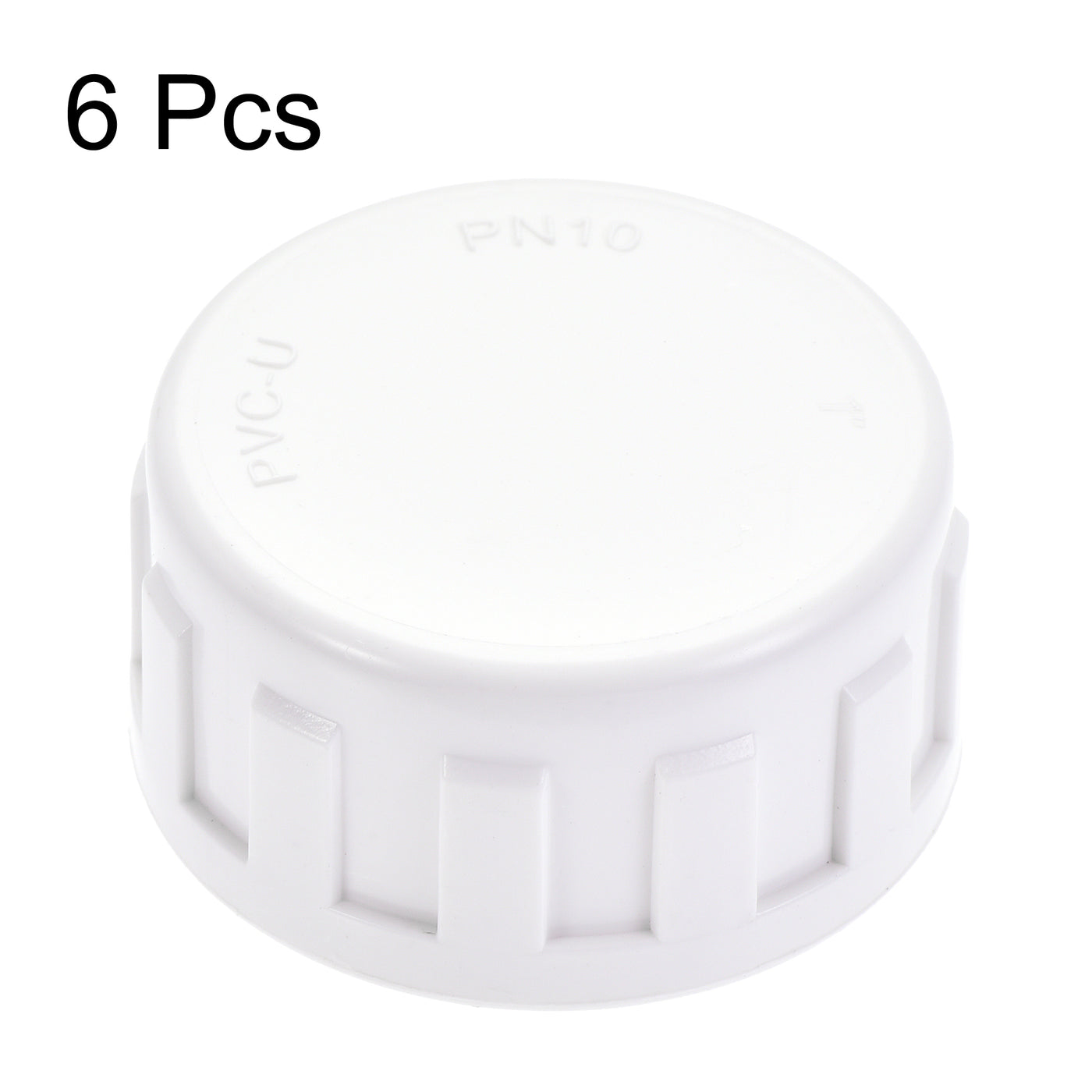 uxcell Uxcell G Pipe Fitting Cap, PVC Female Thread Hose Connector, for Garden and Outdoor Water Pipes End, 6Pcs