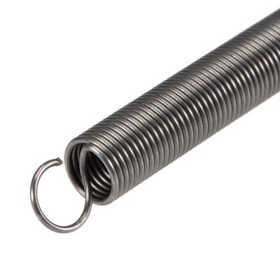 Harfington Uxcell 1mmx10mmx80mm Extended Tension Spring ,3.3Lbs Load Capacity,Grey 4pcs