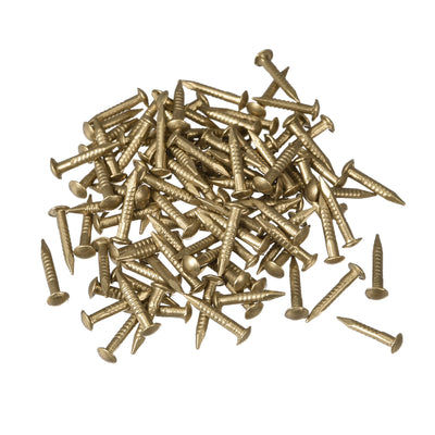 Harfington Uxcell Small Tiny Brass Nails 1.2x8mm for DIY Decorative Pictures Wooden Boxes Household Accessories 80pcs