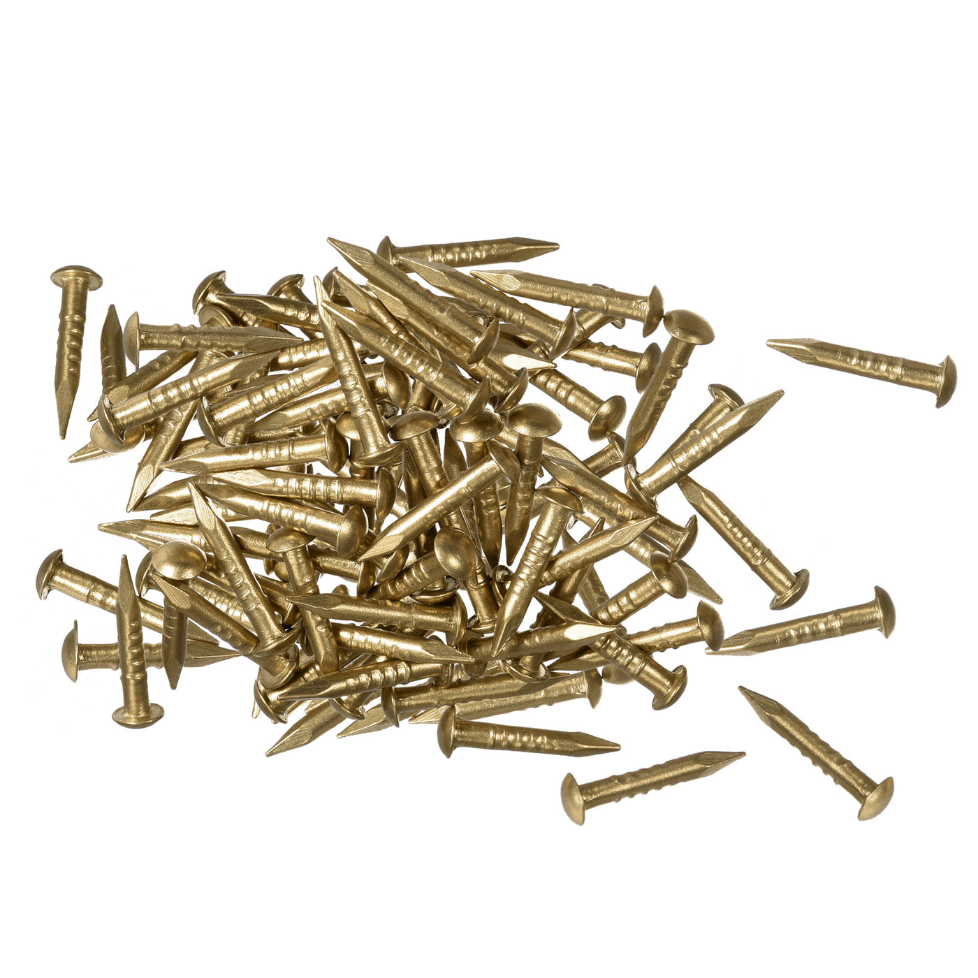 uxcell Uxcell Small Tiny Brass Nails for DIY Pictures Wooden Boxes Household Accessories