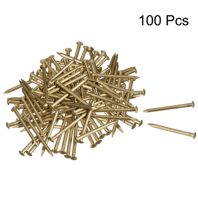 Harfington Uxcell Small Tiny Brass Nails for DIY Pictures Wooden Boxes Household Accessories