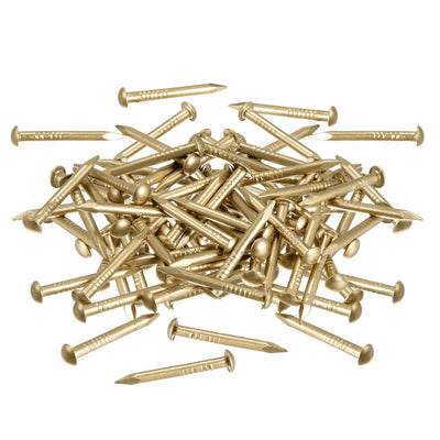 Harfington Uxcell Small Tiny Brass Nails for DIY Pictures Wooden Boxes Household Accessories