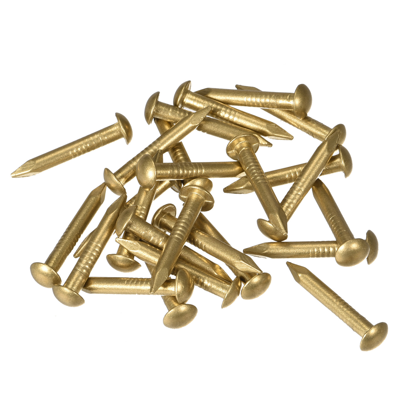 Uxcell Uxcell Small Tiny Brass Nails 2.8x25mm for DIY Decorative Pictures Wooden Boxes Household Accessories 25pcs