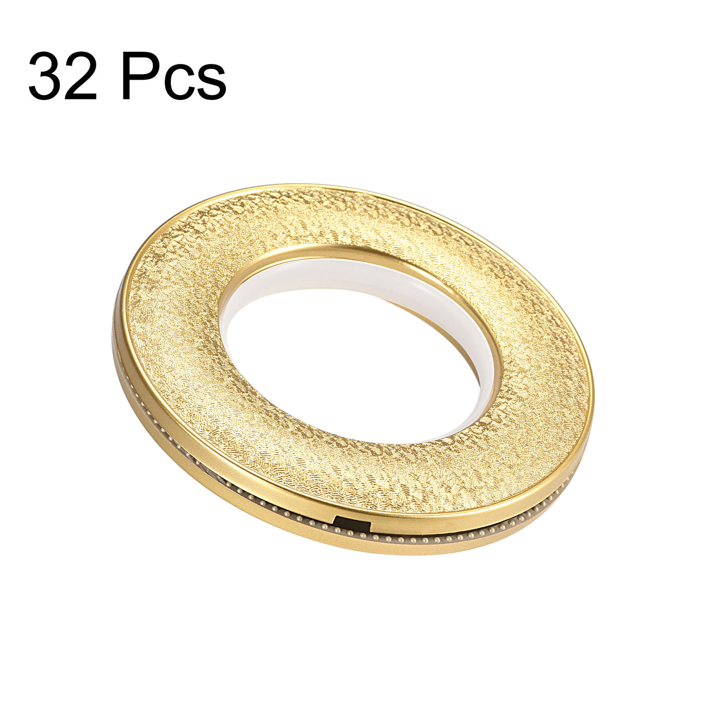 Uxcell Uxcell Curtain Grommets, 42mm Curtain Eyelets Roman Rings Decor Coffee Color 32pcs