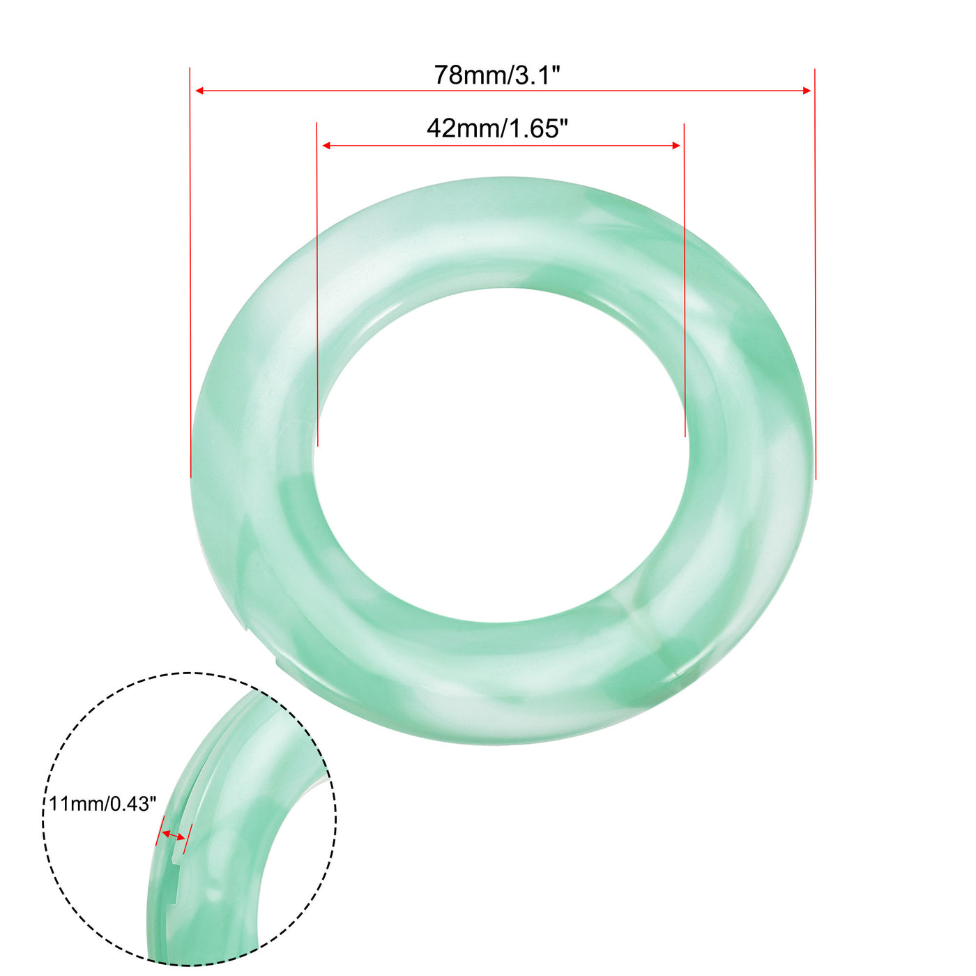 uxcell Uxcell Curtain Grommets, Curtain Eyelets Ring Home Window Decor