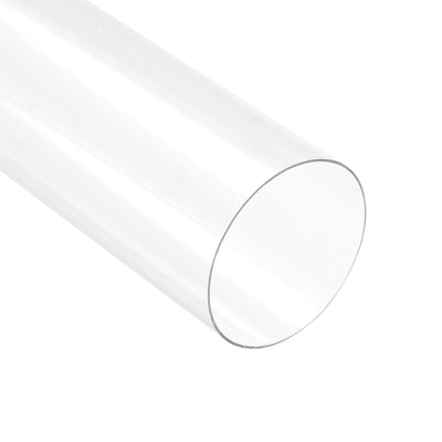 Harfington Uxcell PC Rigid Round Clear Tubing 47mm(1.85 Inch)IDx50mm(1.97 Inch)ODx500mm(1.64Ft) Length Plastic Tube