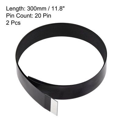 Harfington Uxcell FPV  FFC Cable B Type Flat Ribbon Cable for Multicopter Black