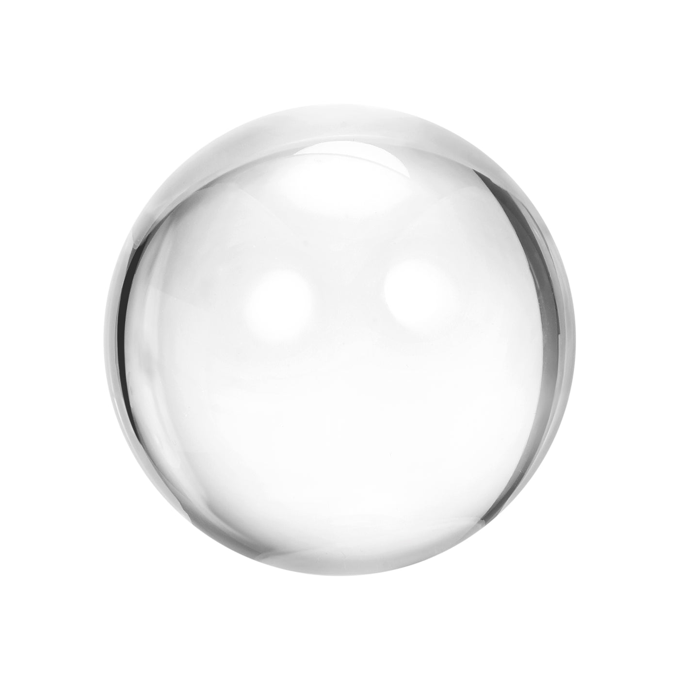 Uxcell Uxcell Clear Acrylic Contact Juggling Ball 3-1/8"- 80mm, with 120x140mm Ball Bag