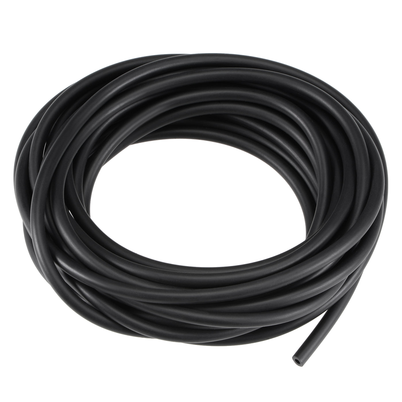 uxcell Uxcell Fuel Line Hose 2mm ID 4mm OD 16ft Oil Line & Fuel Pipe Rubber Water Hose Black