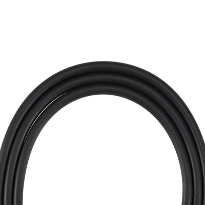 Harfington Uxcell Fuel Line Hose 2mm ID 4mm OD 16ft Oil Line & Fuel Pipe Rubber Water Hose Black