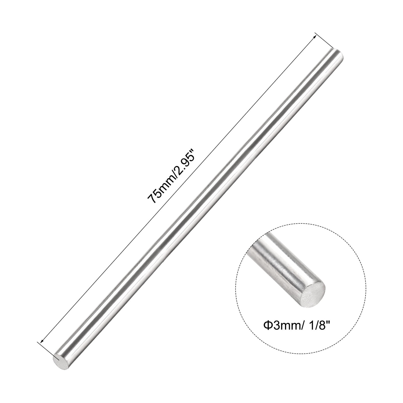 Harfington Stainless Steel Solid Round Rod
