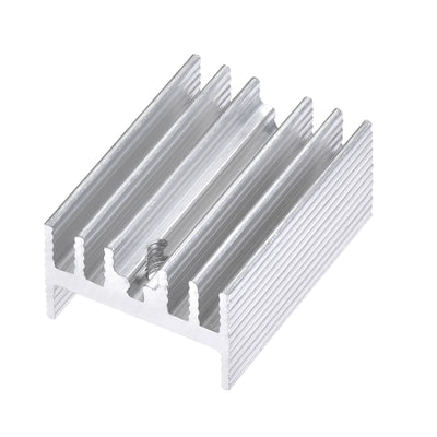 uxcell Uxcell 22x15x10mm TO-220 Aluminum Heatsink for Cooling MOSFET Transistor Diodes 20pcs