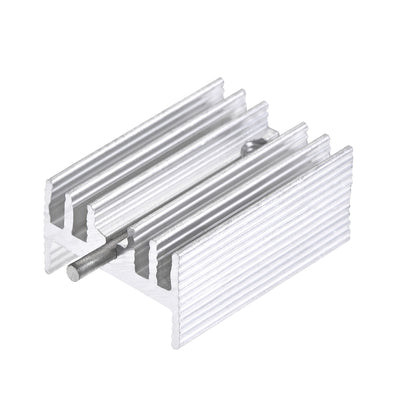 uxcell Uxcell 21x15x10mm TO-220 Aluminum Heatsink for Cooling MOSFET Transistor Diodes with a Support Pin 20pcs
