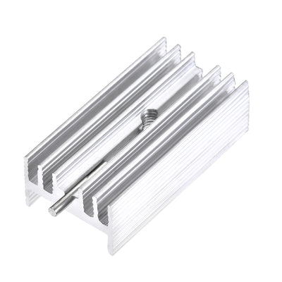 uxcell Uxcell 30x15x10mm TO-220 Aluminum Heatsink for Cooling MOSFET Transistor Diodes with a Support Pin 20pcs