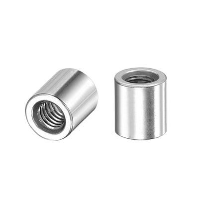 Harfington Uxcell M10x14mmx13mm Weld On Bung Nut Threaded 201 Stainless Steel Insert 10pcs