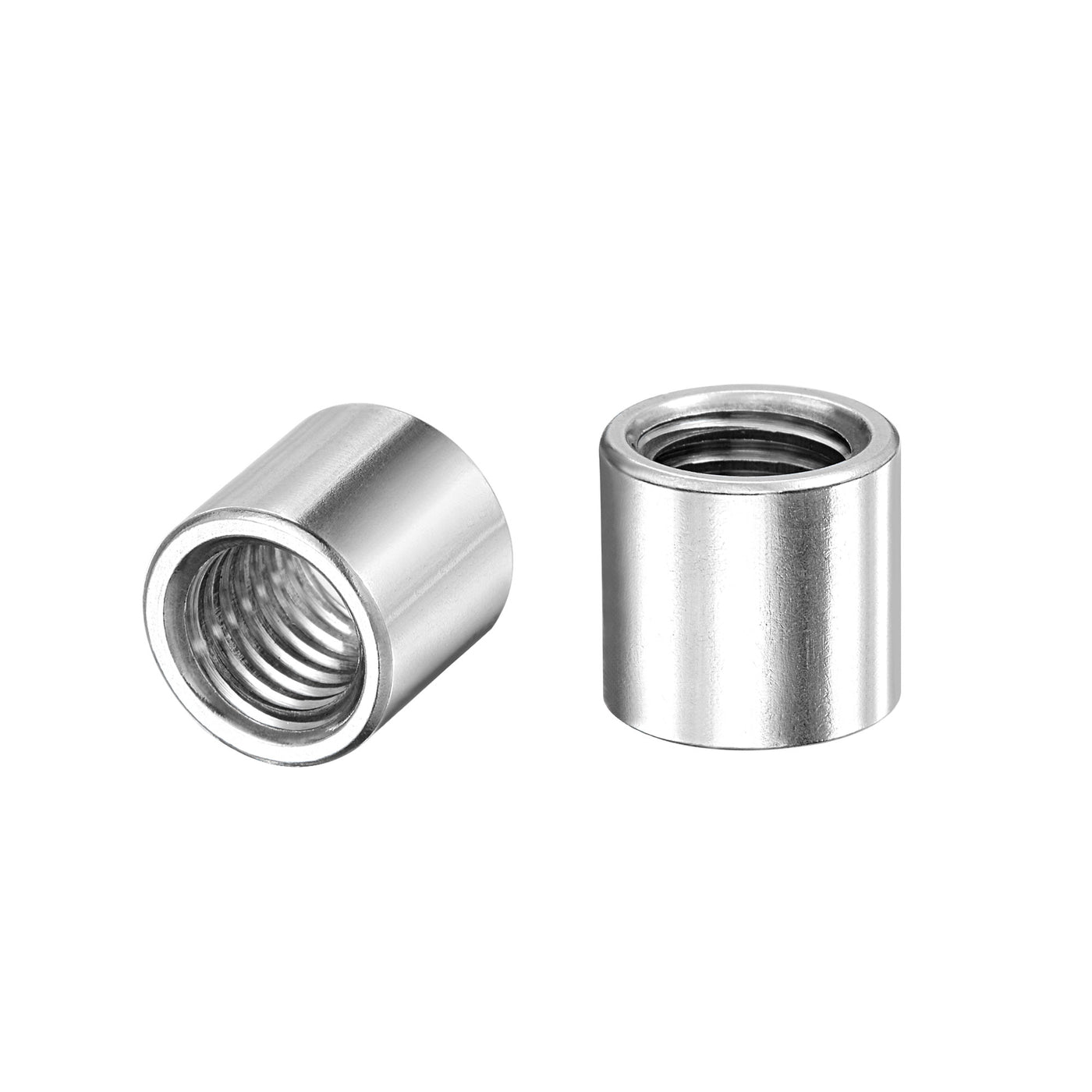 Uxcell Uxcell M10x14mmx13mm Weld On Bung Nut Threaded 201 Stainless Steel Insert Weldable